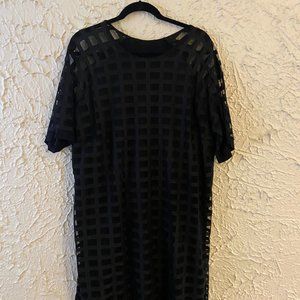 ASOS LBD with cage detailing